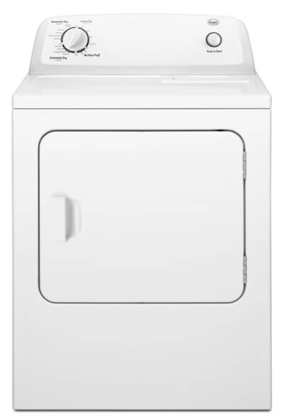 Roper White 3.5 Cu. Ft. Top Load High Efficiency Washer with Agitator RTW4516FW - Certified Refurbished and Roper 6.5 cu. ft. Electric Dryer with Wrinkle Prevent RED4516FW - Certified Refurbished