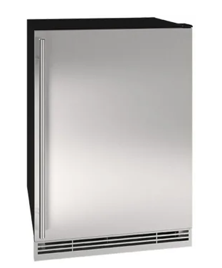 U-Line - 1 Class 4.2 Cu. Ft. Undercounter Refrigerator with Ice Maker in Stainless Steel UHRI124SS01A - Open Box