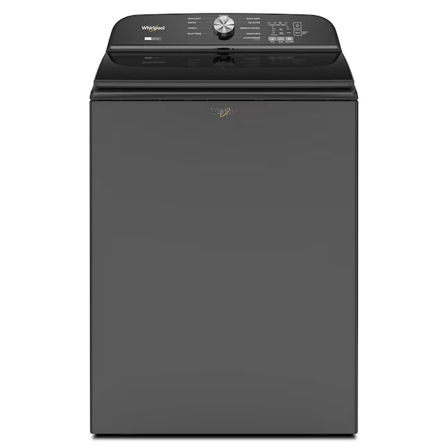 Whirlpool Volcano Black 5.2-5.3 Cu. Ft. Whirlpool® Top Load Washer with Removable Agitator and Deep Water Wash Option WTW6157PB - Scratch & Dent (Minor)