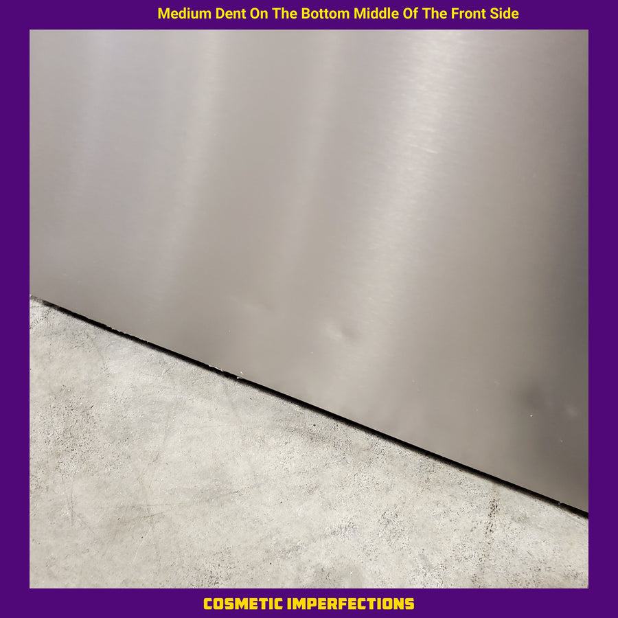 Hisense Counter Depth Bottom Freezer 17.2 Cu. Ft. Refrigerator with LED Lighting and Super Cool and Super Freeze in Fingerprint Stainless Steel 22137390 - HRB171N6ASE - Scratch and Dent (Moderate)