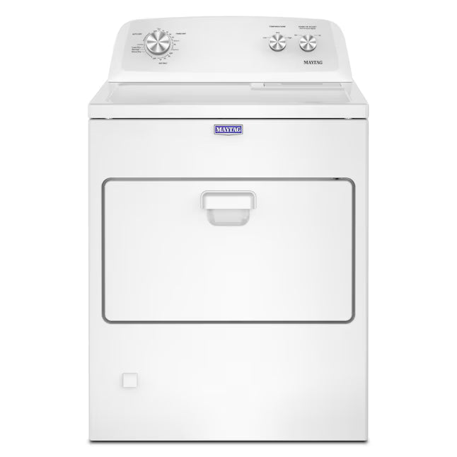 Maytag 7-cu ft Vented Gas Dryer in White 22231SD296 - MGD4005SW - Scratch & Dent (Minor)