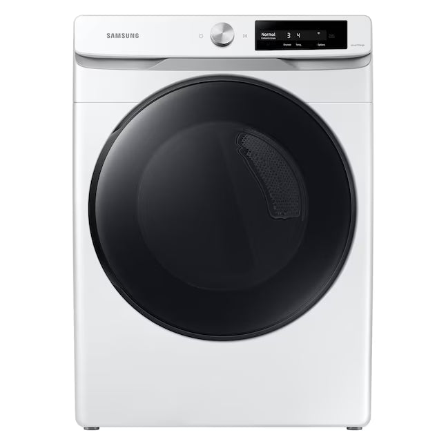 Samsung 4.5 Cu. Ft. High-Efficiency Smart Front Load Washer with AI Smart Dial WF45A6400AW - Scratch & Dent (Moderate) and Samsung 7.5 cu. ft. Vented Smart Stackable Electric Dryer with Super Speed Dry 16252 - DVE45A6400W - Scratch & Dent (Moderate)