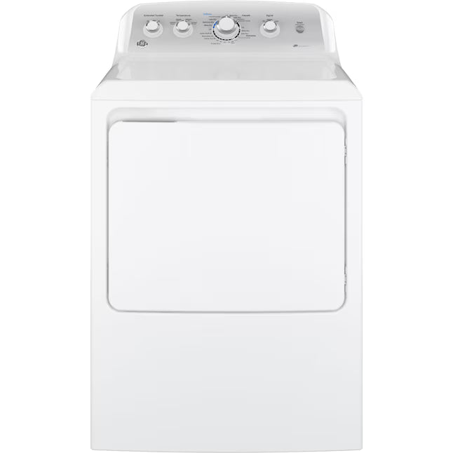 GE 4.5 cu. ft. Capacity Washer with Stainless Steel Basket in White GTW465ASNWW - Certified Refurbished and GE White Electric 7.2 Cu. Ft. Dryer with Aluminized Alloy Drum 16260 - GTD45EASJWS - Certified Refurbished