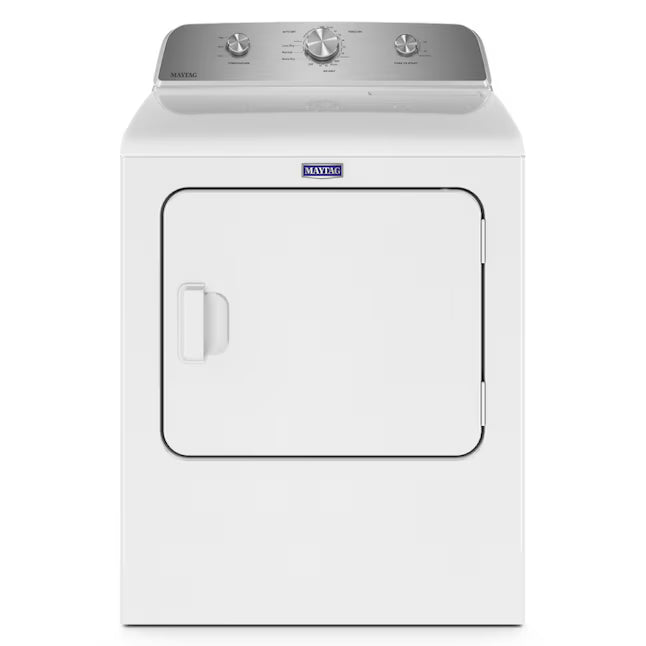 Maytag 4.2 Cu. Ft. Capacity Top Load Washer in White MTW4205SW - Open Box and MayTag 7.0 cu. ft. Top Load Electric Wrinkle Prevent Dryer MED4500MW - Scratch & Dent (Minor)