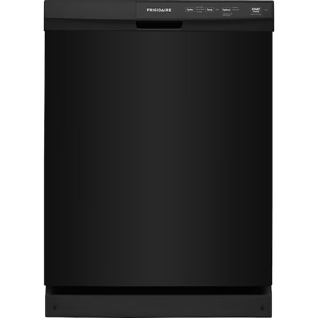 Frigidaire Front Control Built-In Tall Tub Dishwasher in Black with 3-Cycles, 55 dBA 25136SD613 - FFCD2413UB