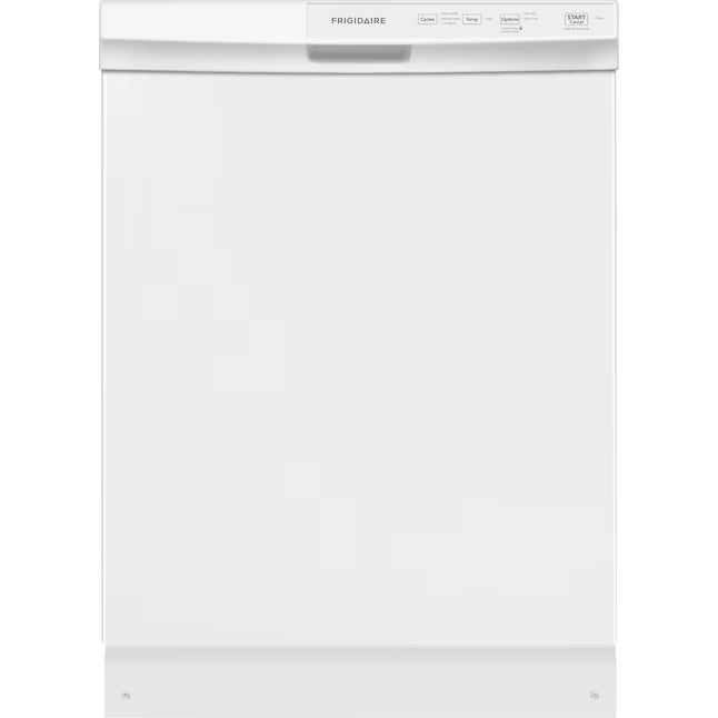 Frigidaire 24 In. in. Front Control Built-In Tall Tub Dishwasher in White with 3-Cycles, 55 dBA 20534SD696 - FFCD2413UW - Scratch & Dent (Moderate)