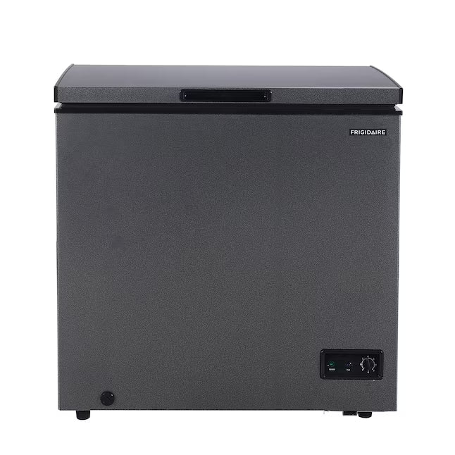 Frigidaire 34.5 in. 7 cu. ft. Manual Defrost Deep Chest Freezer with Adjustable Thermostat in Dark Grey 25135SD686