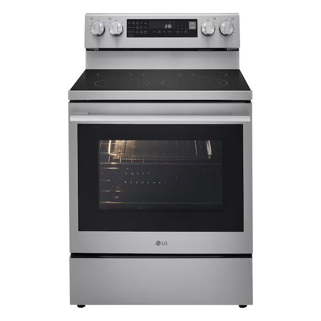LG 6.3 cu. ft. Smart Wi-Fi Enabled ProBake Convection® Electric Range with Air Fry & EasyClean® 22136SD359 - LREN6325XE - Scratch & Dent (Minor)