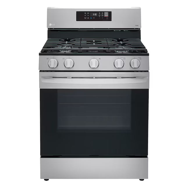 LG 5.8 cu. ft. Smart Wi-Fi Enabled Fan Convection Gas Range with Air Fry & EasyClean® 21SD026 - LRGL5823S - Scratch & Dent (Minor)