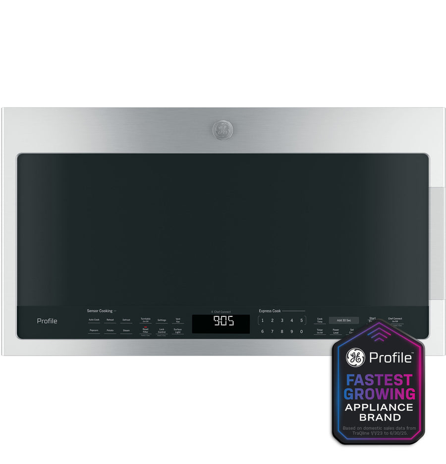 GE Profile™ 2.1 Cu. Ft. Over-the-Range Sensor Microwave Oven PVM9005SJSS - Open Box
