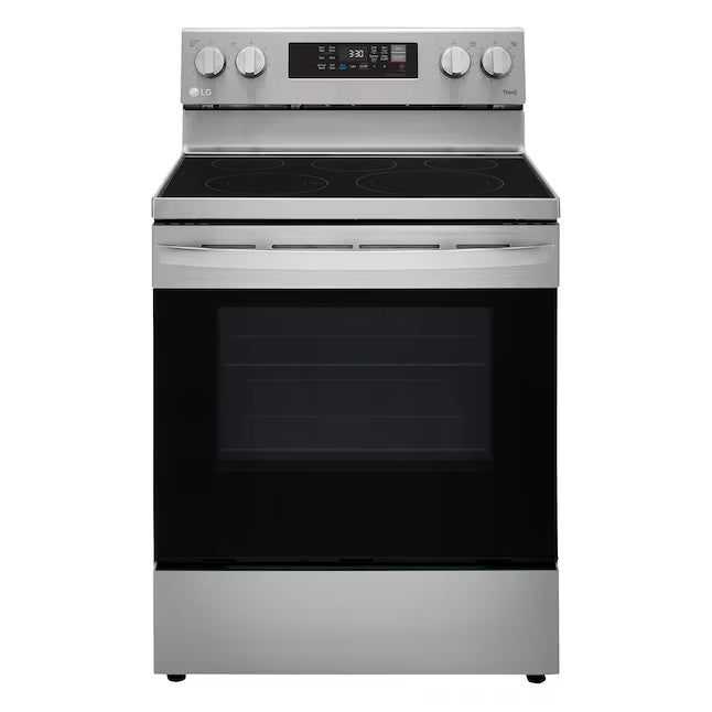 LG 6.3 cu. ft. Smart Wi-Fi Enabled Fan Convection Electric Range with Air Fry & EasyClean® LREL6323S - Scratch & Dent (Minor)