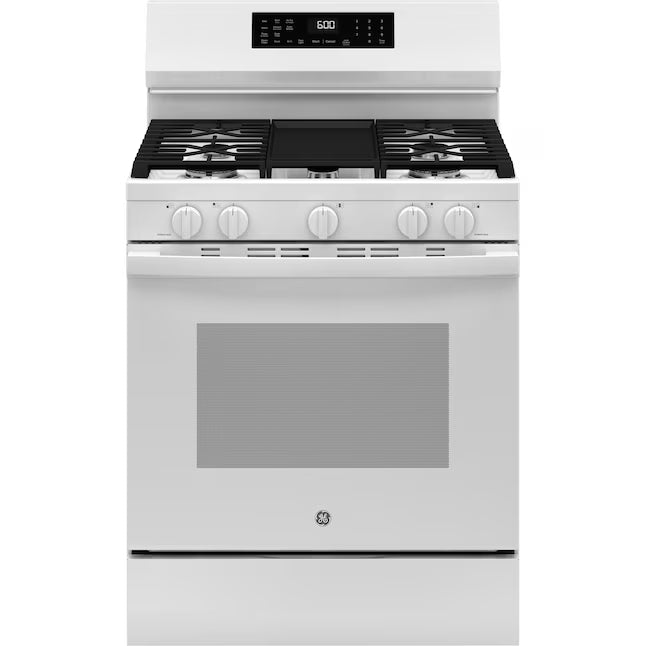 GE® Free-Standing Gas Convection Range with No Preheat Air Fry and EasyWash™ Oven Tray GGF600AVWW - New in Box