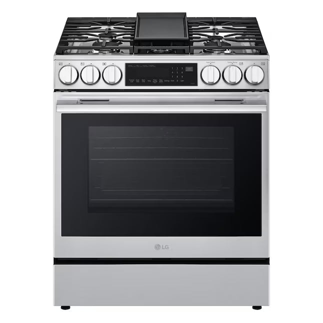 LG 6.3 cu ft. Smart Gas Slide-In Range ProBake Convection® InstaView®, and Air Fry 21SD033 - LSGL6335X - Scratch & Dent (Minor)
