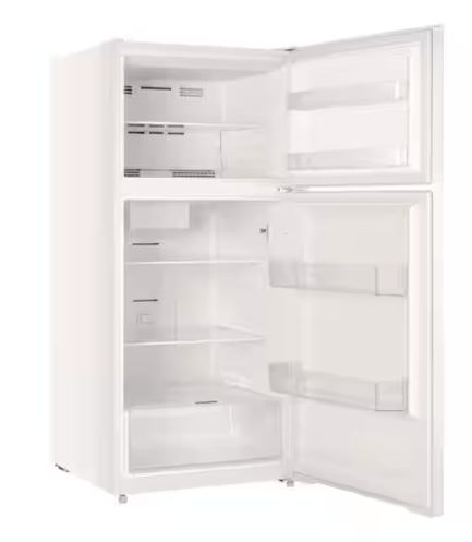 Vissani 14.2 cu. ft. Top Freezer Refrigerator in White, Garage Ready 251310SD884 - MDTF14WH5 - Scratch & Dent (Moderate)