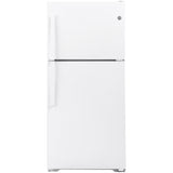 GE® 21.9 Cu. Ft. Garage Ready Top-Freezer Refrigerator in White GE9908 - GTS22KGNRWW - New In Box