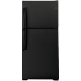 GE® 21.9 Cu. Ft. Garage Ready Top-Freezer Refrigerator in Black GE9913 - GTS22KGNRBB - New In Box