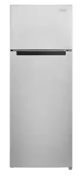 Vissani 7.2 cu. ft. Top Freezer Refrigerator in Fingerprint Resistant Stainless Steel Look 221311SD1002 - MDTF7SSES4 - Open Box