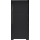 GE® 21.9 Cu. Ft. Garage Ready Top-Freezer Refrigerator GE9912 - GTS22KMNRDS - New In Box