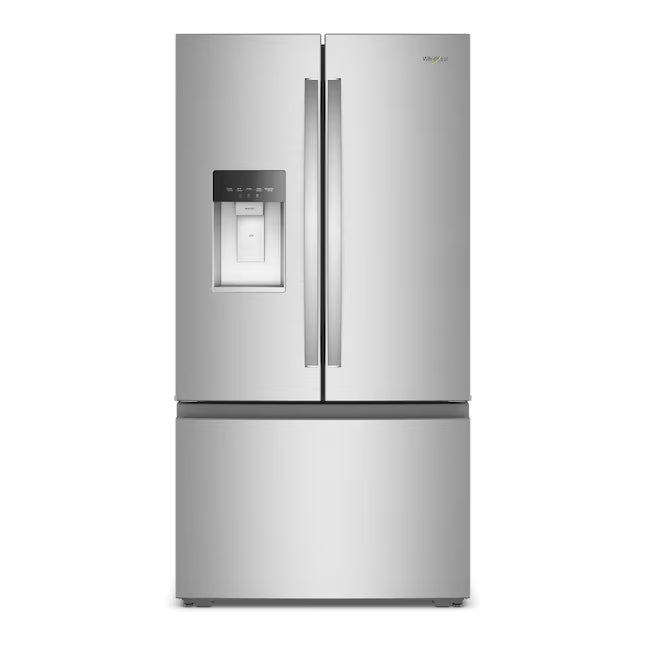 Whirlpool Counter-Depth 23.4-cu ft 3 -Door Refrigerator with Dual Ice Maker with Water and Ice Dispenser WRFC5236RZ - Scratch & Dent (Minor)