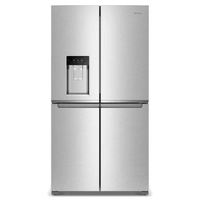 Whirlpool Stainless Steel Counter Depth 4 Door French Door Refrigerator with Ice Maker in Door and Triple Evaporation System 30131SD2 - WRQC7836RZ - Open Box
