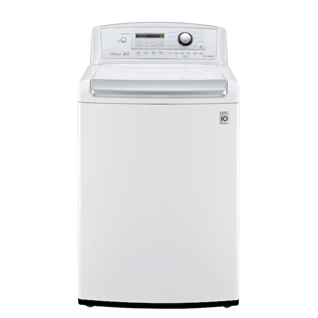 LG 4.5 cu. ft. Ultra Large High Efficiency Top Load Washer w/ WaveForce™ 1CR04111 - WT4970CW - Certified Refurbished