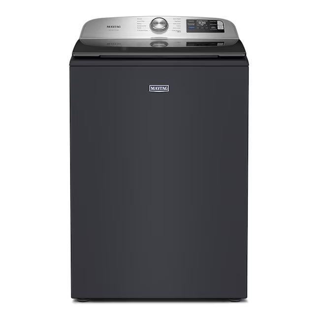 Maytag 5.3 Cu. Ft. Pet Pro Top Load Impeller Washer with Extra Power MTW7200RF - Scratch & Dent (Minor) and Maytag 7.4 Cu. Ft. Pet Pro Top Load Electric Dryer with Sanitize Cycle 16126 - MED7205RF - Scratch & Dent (Minor)