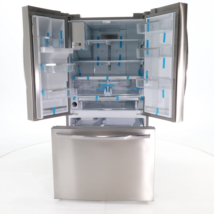 Pictures of Smudge-Proof Stainless Steel ENERGY STAR Frigidaire Gallery 27.8 cu. ft. 3 Door French Door Refrigerator with Dual Ice Maker- Scratch & Dent - Minor - Neu Appliance Outlet - Discount Appliance Outlet in Austin, Tx