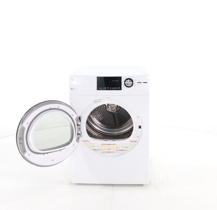 Pictures of 24 in. GE Compact Frontload Vented WiFi Capable ENERGY STAR 4.3 cu. ft. Electric Dryer with Stainless Steel Basket- Scratch & Dent - Minor - Neu Appliance Outlet - Discount Appliance Outlet in Austin, Tx