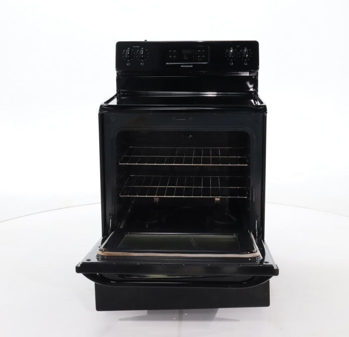 Pictures of Black Frigidaire 5.3 cu. ft. Freestanding Electric Range with Smooth Cooktop - Certified Refurbished - Neu Appliance Outlet - Discount Appliance Outlet in Austin, Tx