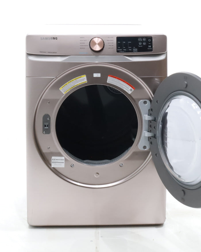 Pictures of Champagne Samsung 7.5 cu. ft. Front Load Electric Dryer with Steam Sanitize+ - Scratch & Dent - Moderate - Neu Appliance Outlet - Discount Appliance Outlet in Austin, Tx