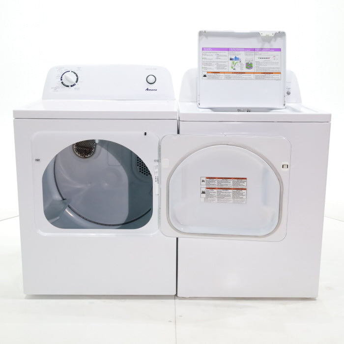 Pictures of Amana 3.4 cu. ft. Top Load Washing Machine with 700 RPM Max Speed and 6.5 cu. ft. Electric Dryer with Wrinkle Prevent - Certified Refurbished - Neu Appliance Outlet - Discount Appliance Outlet in Austin, Tx