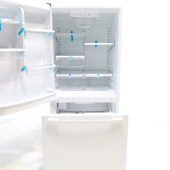 Pictures of ENERGY STAR Whirlpool 21.9 cu. ft. Bottom Freezer Refrigerator with Automatic Icemaker - Neu Appliance Outlet - Discount Appliance Outlet in Austin, Tx