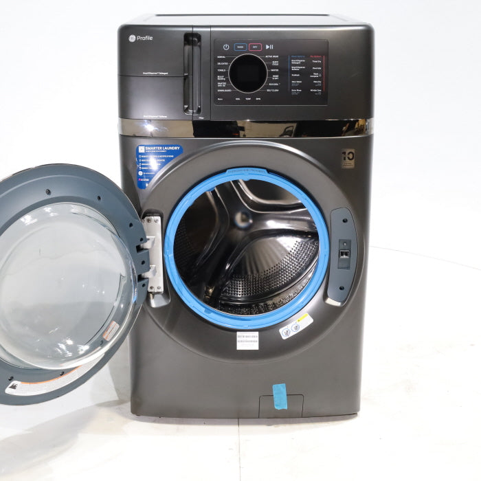 Pictures of Carbon Graphite ENERGY STAR  GE Profile 4.5 cu. ft. Capacity Front Load Combo Washing Machine and Electric Dryer with Ventless Heat Pump Technology - Scratch & Dent - Minor - Neu Appliance Outlet - Discount Appliance Outlet in Austin, Tx