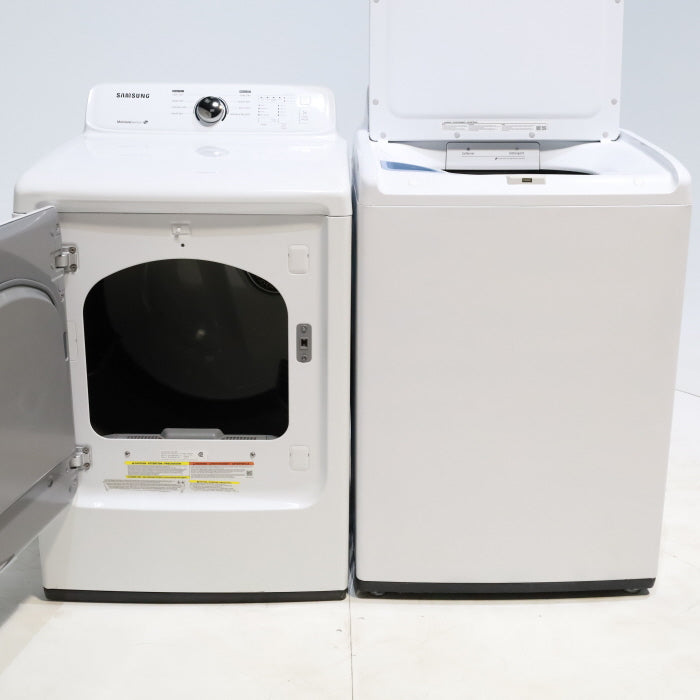 Pictures of Samsung 4.5 cu. ft. Top Load Washing Machine with VRT Plus Technology and 7.2 cu. ft. Gas Dryer with Stainless Drum - Scratch & Dent - Minor - Neu Appliance Outlet - Discount Appliance Outlet in Austin, Tx