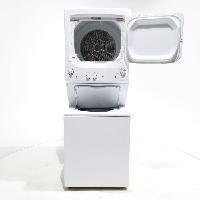 GE 3.2 cu. ft. Washer and 5.9 cu. ft. Electric Dryer Laundry Center with Rotary- Electromagnetic Controls - Certified Refurbished