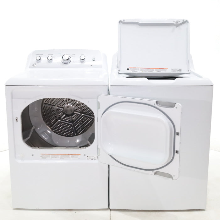 Pictures of ENERGY STAR GE  4.4 cu. ft. Top Load Washing Machine with Infusor Wash System and 7.2 cu. ft. Electric Dryer with HE Sensor Dry - Certified Refurbished - Neu Appliance Outlet - Discount Appliance Outlet in Austin, Tx