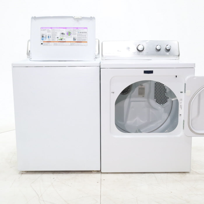 *Manager Special* Maytag ENERGY STAR 3.8 cu ft Top-Load Washing Machine with Self-Clean Feature and 7.0 cu. ft. Electric Dryer with IntelliDry Sensor - Certified Refurbished
