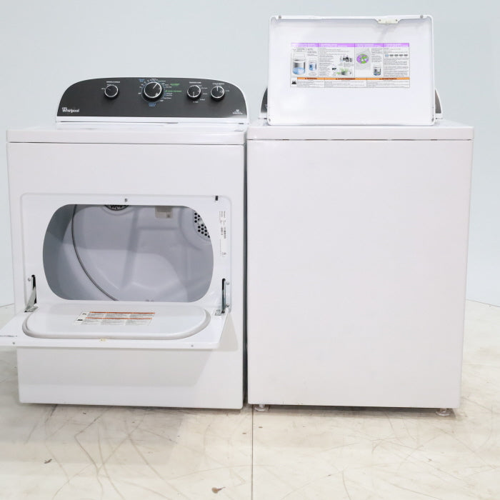 Pictures of ENERGY STAR 3.8 cu ft Whirlpool Top-Load Washing Machine with Low-Profile Impeller and 7.0 cu ft Whirlpool Electric Dryer with Hamper Door - Certified Refurbished - Neu Appliance Outlet - Discount Appliance Outlet in Austin, Tx