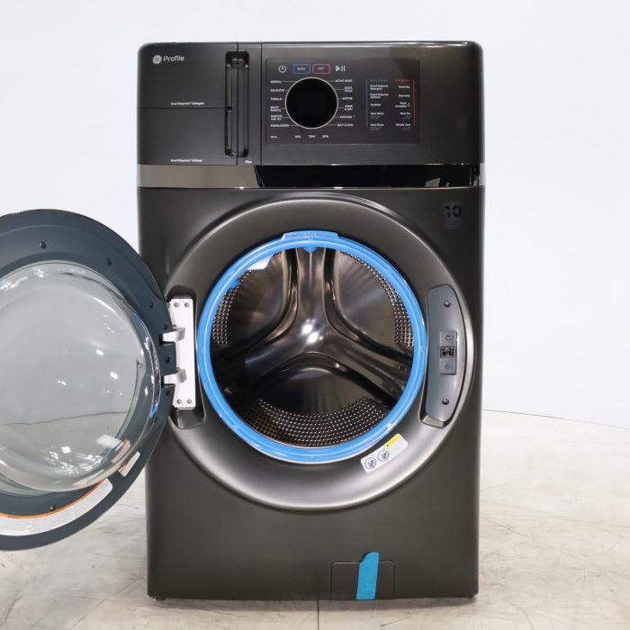 Pictures of Carbon Graphite ENERGY STAR  GE Profile 4.5 cu. ft. Capacity Front Load Combo Washing Machine and Electric Dryer with Ventless Heat Pump Technology - Scratch & Dent - Moderate - Neu Appliance Outlet - Discount Appliance Outlet in Austin, Tx