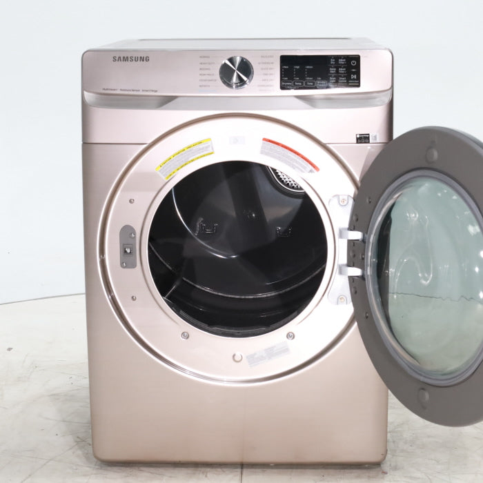 Pictures of Champagne Samsung 7.5 cu. ft. Front Load Electric Dryer with Steam Sanitize+- Scratch & Dent - Moderate - Neu Appliance Outlet - Discount Appliance Outlet in Austin, Tx