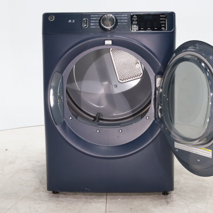 Pictures of Sapphire Blue ENERGY STAR GE 7.8 cu. ft. Stackable Front Load Electric Dryer with Voice Control - Scratch & Dent - Minor - Neu Appliance Outlet - Discount Appliance Outlet in Austin, Tx