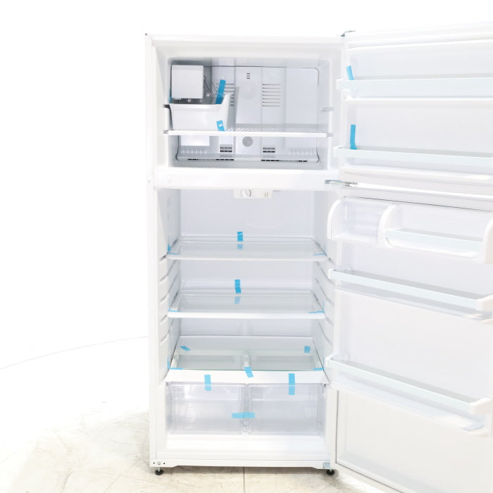 Pictures of 28" Wide White Whirlpool 14.3 cu. ft. Top Freezer Refrigerator with Reversible Doors - Scratch & Dent - Minor - Neu Appliance Outlet - Discount Appliance Outlet in Austin, Tx