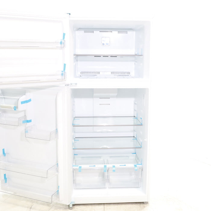 Pictures of White ENERGY STAR Midea 18.1 cu. ft. Top Freezer Refrigerator with Reversible Door - Scratch & Dent - Minor - Neu Appliance Outlet - Discount Appliance Outlet in Austin, Tx