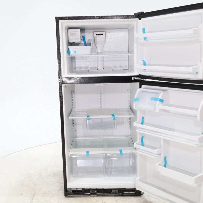 Pictures of 30" Wide Whirlpool Black Top Freezer 18.2 cu ft Refrigerator with Ice Maker - Certified Refurbished - Neu Appliance Outlet - Discount Appliance Outlet in Austin, Tx