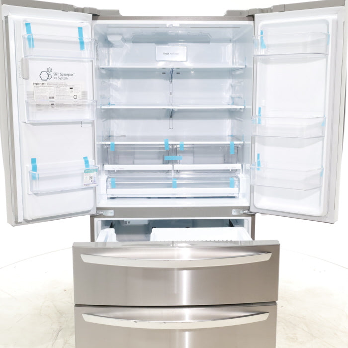 Pictures of PrintProof Stainless Steel ENERGY STAR LG 28 cu. ft. 4 Door French Door Refrigerator with Craft Ice - Scratch & Dent - Minor - Neu Appliance Outlet - Discount Appliance Outlet in Austin, Tx