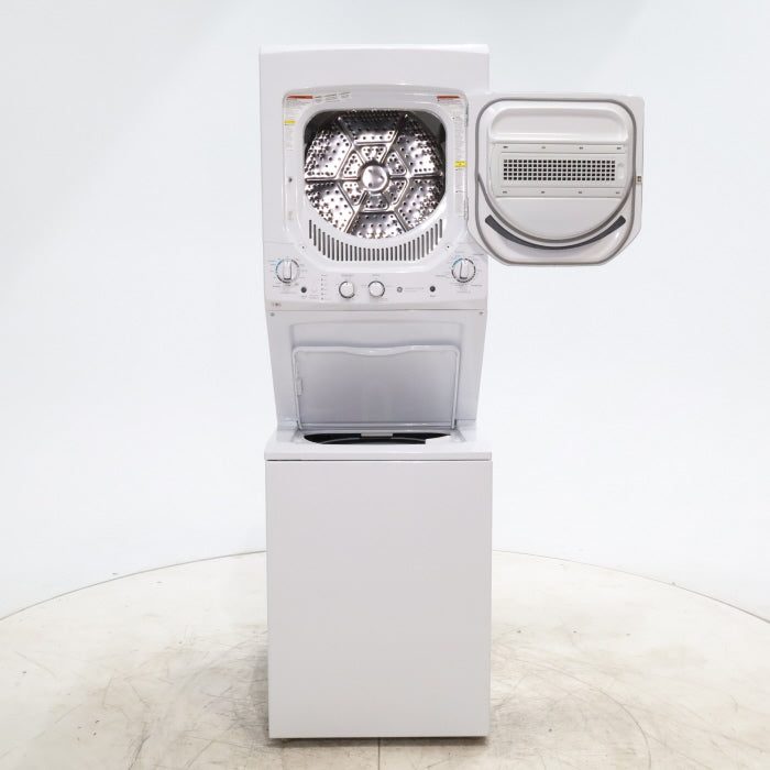 Pictures of 24 in. Wide GE Spacemaker Laundry Center with 2.3 cu. ft. Capacity Top Load Washing Machine and 4.4 cu. ft. Electric Dryer - Scratch & Dent - Minor - Neu Appliance Outlet - Discount Appliance Outlet in Austin, Tx