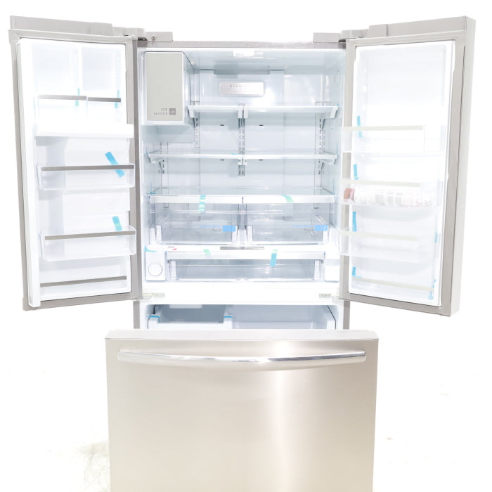 Pictures of Smudge-Proof Stainless Steel ENERGY STAR Frigidaire Gallery 27.8 cu. ft. 3 Door French Door Refrigerator with Dual Ice Maker- Scratch & Dent - Minor - Neu Appliance Outlet - Discount Appliance Outlet in Austin, Tx