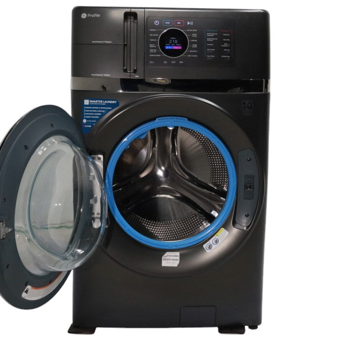 Pictures of Carbon Graphite ENERGY STAR  GE Profile 4.5 cu. ft. Capacity Front Load Combo Washing Machine and Electric Dryer with Ventless Heat Pump Technology - Scratch & Dent - Minor - Neu Appliance Outlet - Discount Appliance Outlet in Austin, Tx