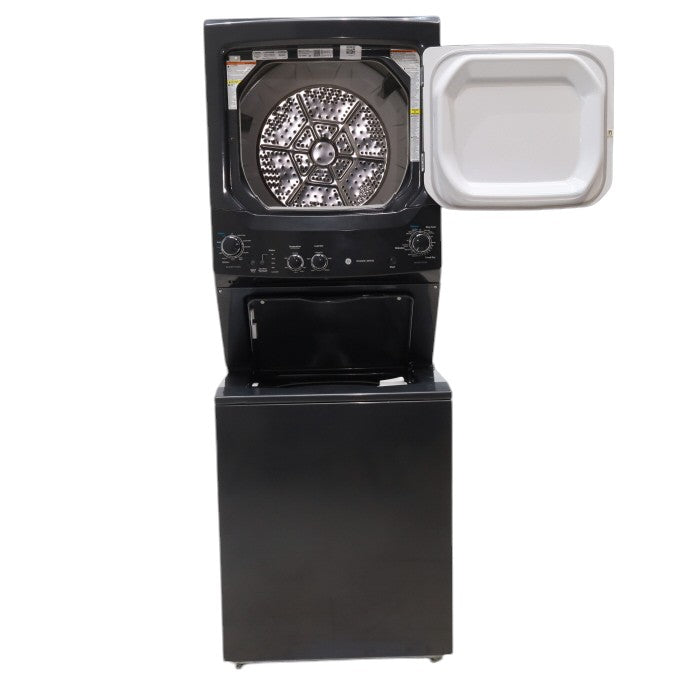 Pictures of Ge Spacemaker Diamond Gray Laundry Center with 3.8 cu ft Washer and 5.9 cu Ft 240v Electric Dryer - Certified Refurbished - Neu Appliance Outlet - Discount Appliance Outlet in Austin, Tx