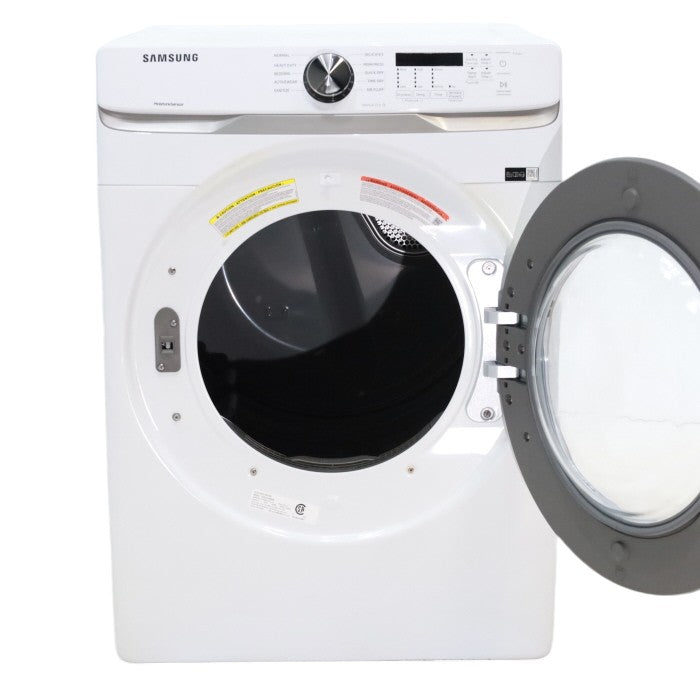 Pictures of White Samsung 7.5 cu. ft. Front Load Electric Dryer with Smart Care - Scratch and Dent - Minor - Neu Appliance Outlet - Discount Appliance Outlet in Austin, Tx